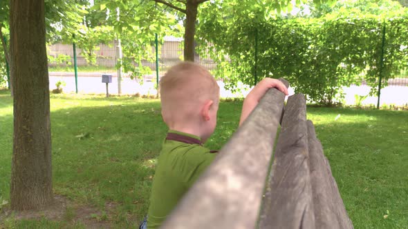 Boy Running Outdoors