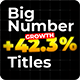 Big Number Titles - Marketing Headlines - VideoHive Item for Sale