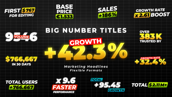 Big Number Titles - Marketing Headlines