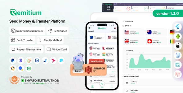 Remitium - All-in-One Send Money & Wallet App (Web + Mobile)