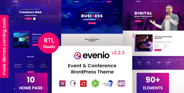 Evenio - Event Conference WordPress Theme