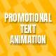 Promotional Text Animation for After Effects - VideoHive Item for Sale