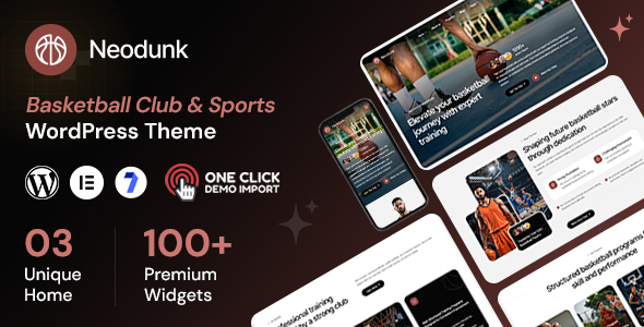 Neodunk - Basketball Club & Sports WordPress Theme