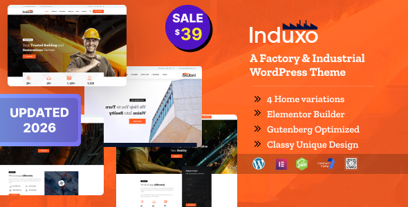 Induxo - Industry WordPress Theme