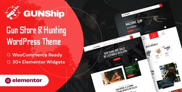 Gunship - Shooting Range, Weapon & Gun Store WordPress Theme