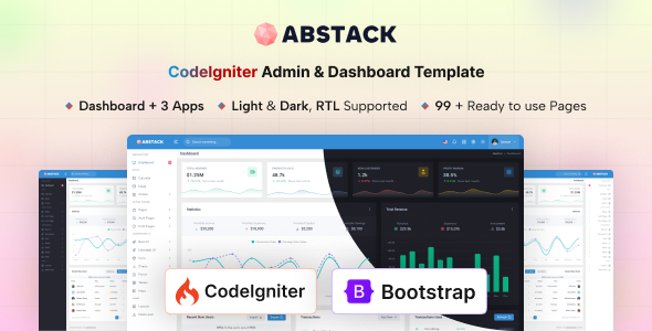 Abstack - CodeIgniter Admin & Dashboard Template
