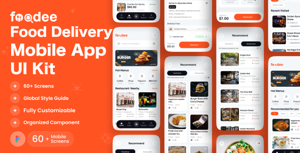 Foodee - Food Delivery App UI Kit