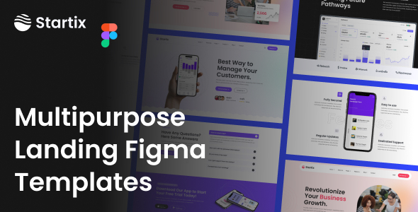 Startix - Multipurpose Saas Landing Figma Templates