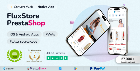 Fluxstore Prestashop - Flutter E-commerce Full App