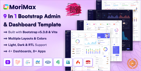 Morimax - Admin & Dashboard Template