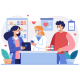 Pharmacist Assisting Couple at Pharmacy Counter - GraphicRiver Item for Sale