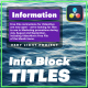 Info Block Titles | DaVinci Resolve - VideoHive Item for Sale