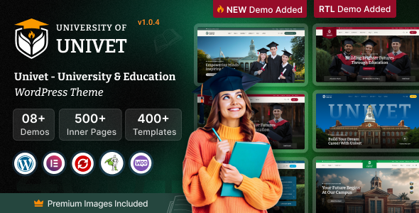 Univet – University Education WordPress Theme