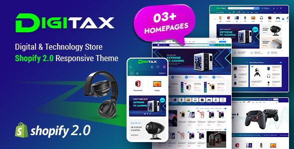 Digitax - Digital & Technology Store Shopify 2.0 Responsive Theme