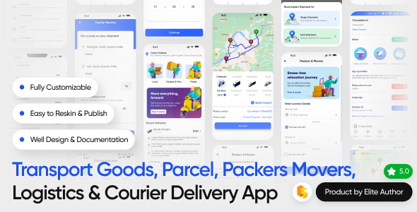 PoketPorter: Transport Goods, Parcel, Packers Movers, Logistics & Courier Delivery App Full Solution