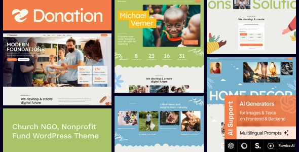 Donation - Church NGO, Nonprofit Fund WordPress Theme