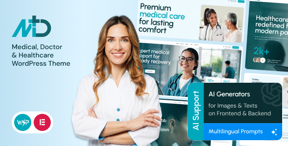 MD - Medical, Doctor & Healthcare WordPress Theme