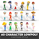 60 Lowpoly Characters - 3DOcean Item for Sale