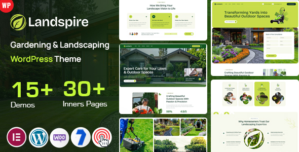 Landspire - Gardening and Landscaping WordPress Theme