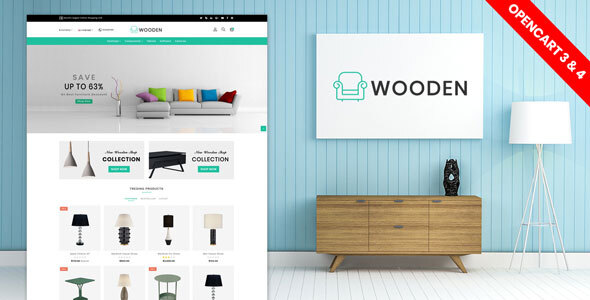 wooden furniture opencart 3 & 4 theme (Free Installation)