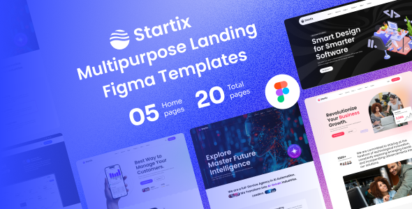 Startix - Multipurpose Saas Landing Figma Templates