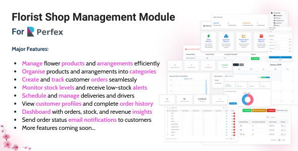 Florist Shop Management Module for Perfex CRM