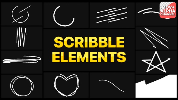 Scribble Elements 02 | Motion Graphics alt