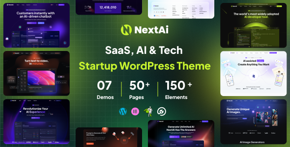 NextAI - SAAS, AI & Tech Startup WordPress Theme