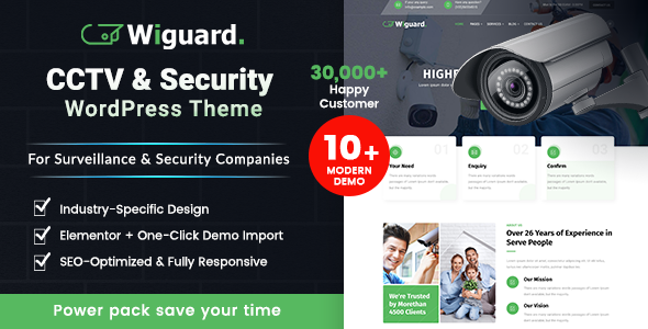 Wiguard – CCTV & Security WordPress Theme for Surveillance Companies