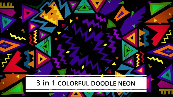 Colorful Doodle Neon alt