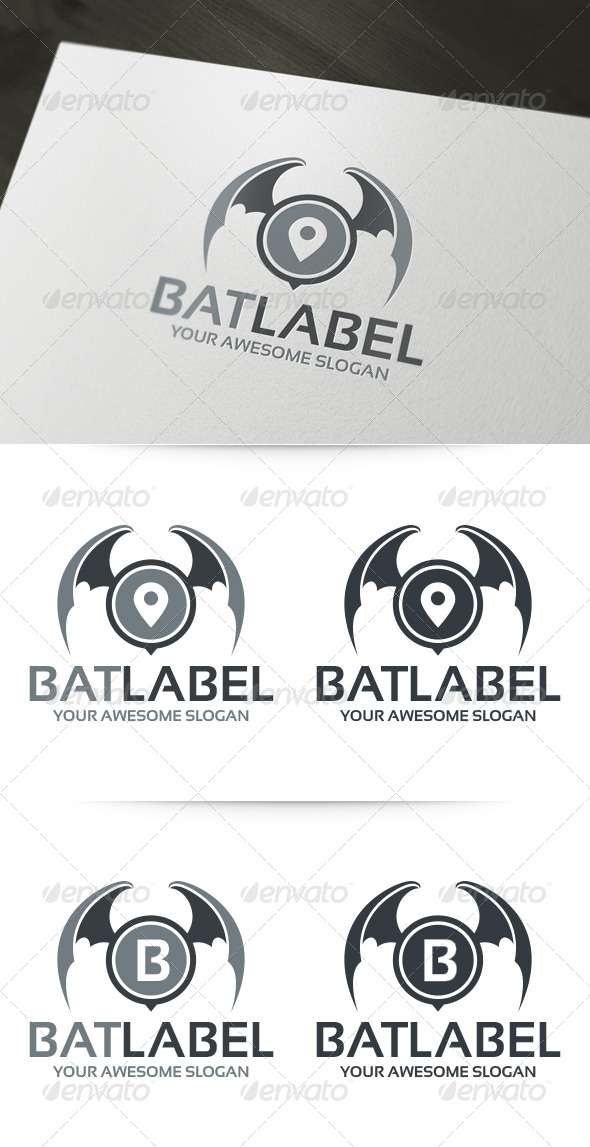 Bat Label Logo