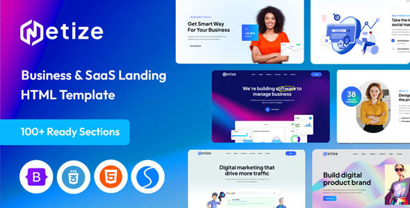 Metize - Startup & SaaS HTML Template