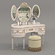 Classic European Style Dressing Table 33 - 3DOcean Item for Sale