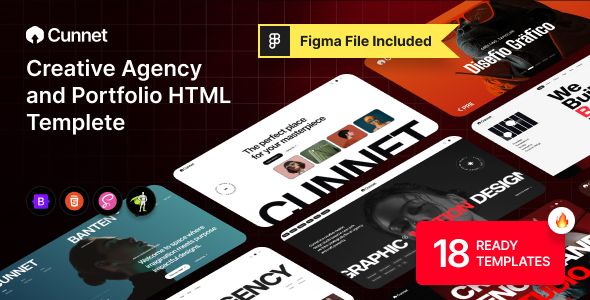 Cunnet - Creative Agency & Portfolio HTML Template