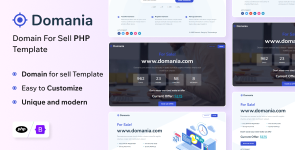 Domania - Domain For Sell PHP Template