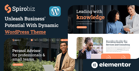 Spirobiz - Business Consulting WordPress Theme