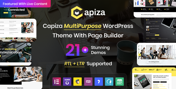 Capiza - Creative Business & Agency WordPress Theme