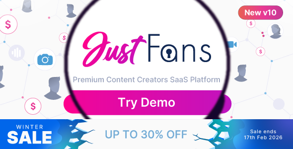 JustFans - Premium Content Creators SaaS platform