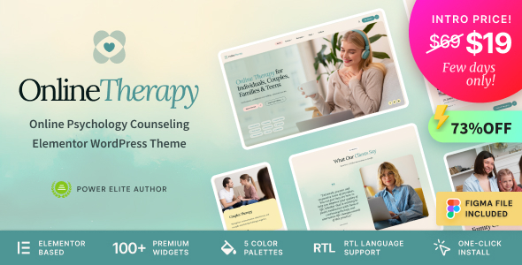 Online Therapy - Virtual Counseling & Psychology WordPress Theme