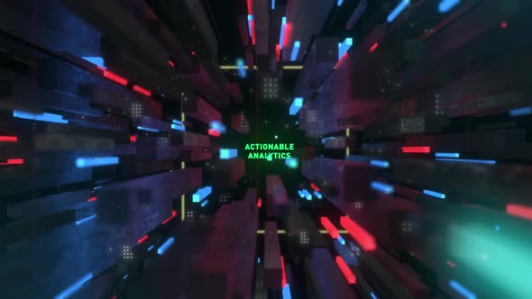 Hitech Digital Scifi Tunnel Word Actionable Analytics alt