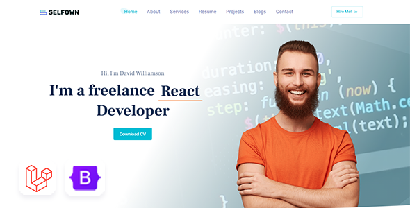 Selfown - Laravel Personal Portfolio Template