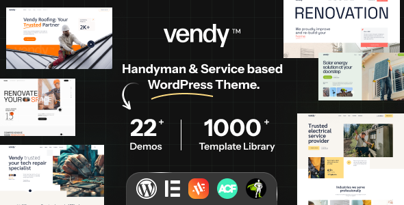 Vendy | Service Elementor Theme for Small Business