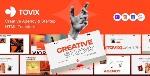 Tovix – Creative Agency HTML Template