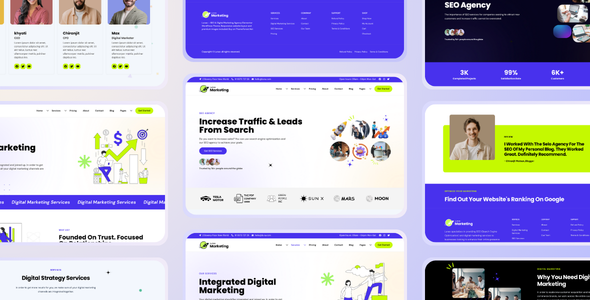 Lunax - Digital Marketing Agency & SEO WordPress Theme