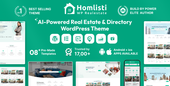 Homlisti – Real Estate WordPress Theme + RTL