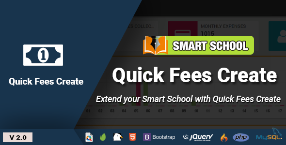 Smart School Quick Fees Create