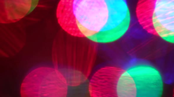 Moving bokeh lights pink abstract slow motion animation.