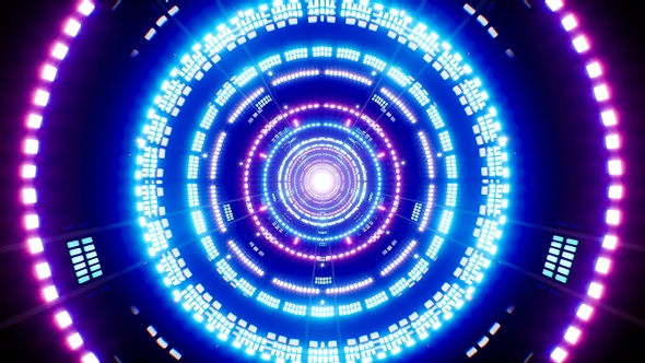 Blink Thin Neon Light Beam Vj Background Loop 4K