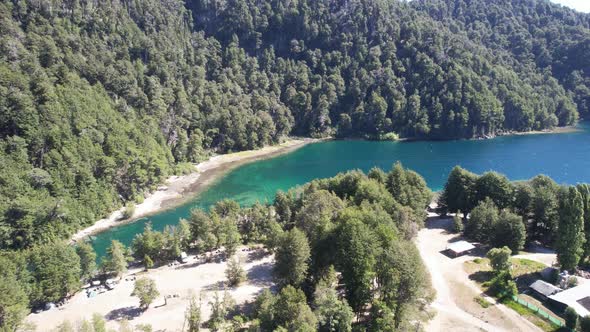 Villa La Angostura Resort Town on Nahuel Huapi Lake in Patagonia, Argentina. 