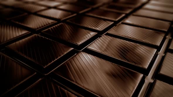 Seamless animation showing the great delicious chocolate. Closeup. Loopable. HD